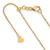 10k Yellow Gold Adjustable 1mm Singapore Chain