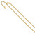 Image of Sterling Silver Gold-plated Adjustable 1.6mm Spiga Chain Image of Sterling Silver Gold-plated Adjustable 1.6mm Spiga Chain