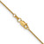 Image of 10k Yellow Gold 1mm Cable Chain 10PE53-18