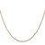 Image of 14K Rose Gold 18 inch .8mm Baby Rope with Spring Ring Clasp Chain