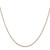 Image of 14K Rose Gold 16 inch .8mm Diamond-cut Cable with Lobster Clasp Chain