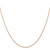 Image of 14K Rose Gold 18 inch Carded .7mm Cable Rope with Spring Ring Clasp Chain