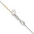 Image of Chisel White and Yellow Rhodium over Brass 0.85mm 24 inch Fancy Chain