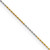 Image of Chisel White and Yellow Rhodium over Brass 0.85mm 24 inch Fancy Chain