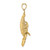 14K Yellow Gold Moveable Lobster Pendant K7871