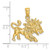 14K Yellow Gold Large Leo Zodiac Charm
