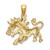 14K Yellow Gold Large Leo Zodiac Charm