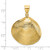14K Yellow Gold Textured Clam Shell Pendant