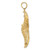 14K Yellow Gold Textured Large Starfish Pendant