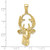 10k Yellow Gold 3-D Deer Head Pendant