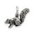 Sterling Silver Antiqued Squirrel Charm