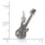 Sterling Silver Antiqued Electric Guitar Charm