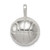 Sterling Silver Basketball Pendant QC699