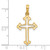 14k Yellow Gold Fancy Cross Pendant D5510