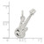 Sterling Silver Electric Guitar Charm QC788
