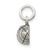 Sterling Silver Antiqued Football Charm