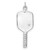 Image of Sterling Silver Enamel Pickleball Charm