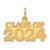 14K Yellow Gold Polished CLASS OF 2024 Charm