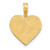 14K Yellow Gold Polished Fancy EKG Heart Pendant