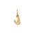 14k Yellow Gold Lower case Letter S Initial Charm