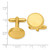Image of Kelly Waters Gold-plated Satin Florentine Round Beaded Cuff Links