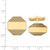 Image of 14K Yellow Gold Mens Octagonal w/ Line Design Cuff Links