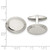 Image of Chisel Stainless Steel Polished Oval Cufflinks SRC129
