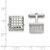 Image of Chisel Stainless Steel Polished Square Cufflinks SRC374