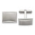 Image of Chisel Stainless Steel Brushed and Polished Rectangle Cufflinks SRC308