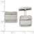 Image of Chisel Stainless Steel Polished CZ Rounded Square Cufflinks