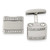 Image of Chisel Stainless Steel Polished CZ Rounded Square Cufflinks