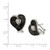 Image of 19mm Sterling Silver & CZ Brilliant Embers Heart Post Earrings QMP511