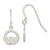 30mm Sterling Silver Diamond-cut Claddagh Dangle Earrings