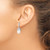 Image of 25mm Cheryl M Sterling Silver Rhodium-plated Teardrop White Freshwater Cultured Pearl and Brilliant-cut CZ Post Dangle Earrings QCM839 Image of 25mm Cheryl M Sterling Silver Rhodium-plated Teardrop White Freshwater Cultured Pearl and Brilliant-cut CZ Post Dangle Earrings QCM839