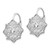 Image of 18mm Cheryl M Sterling Silver Rhodium-plated Fancy Brilliant-cut CZ Leverback Earrings