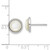 Image of 9.65mm Cheryl M Sterling Silver Rhodium-plated Cabochon Mother of Pearl Post Stud Earrings Image of 9.65mm Cheryl M Sterling Silver Rhodium-plated Cabochon Mother of Pearl Post Stud Earrings