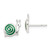 Image of 9mm Sterling Silver Enameled Snail Post Earrings QE8671