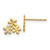 Image of 8mm 14K Yellow Gold Madi K CZ Childrens Flower Post Earrings GK802