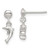 Image of 15mm Sterling Silver Dangle Dolphin Post Earrings
