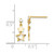 Image of 15mm 14K Yellow Gold Madi K CZ Polished Star Post Dangle Earrings