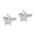 Image of 6mm Sterling Silver Rhodium-plated Childs Polished Star Post Earrings