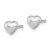 Image of 6mm Sterling Silver Rhodium-plated Childs Polished Heart Post Earrings