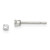 Image of 2mm Sterling Silver Polished Childrens 2mm Round Snap Set CZ Stud Earrings