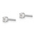 Image of 3mm Sterling Silver Madi K Rhodium-plated 3mm Round CZ Childrens Stud Earrings