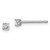Image of 3mm Sterling Silver Madi K Rhodium-plated 3mm Round CZ Childrens Stud Earrings