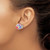 Image of 6.4mm Sterling Silver Rhodium-plated Polished Multi-color Enameled Fish Childrens Post Earrings