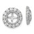 Image of 13mm Sterling Silver Rhodium-plated Diamond & White Topaz Earrings Jacket QJ146APR Image of 13mm Sterling Silver Rhodium-plated Diamond & White Topaz Earrings Jacket QJ146APR
