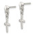 Image of 19mm Sterling Silver Dangle Cross Earrings QE4275