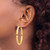 Image of 45mm 10k Yellow Gold Polished Hoop Earrings 10TA243