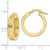 Image of 20.45mm 14K Yellow Gold Polished Hoop Earrings TF2068